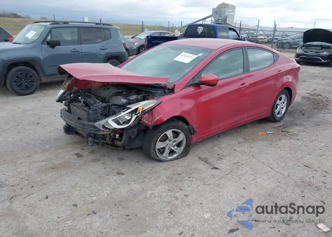 2014 Hyundai Elantra Se z USA, uszkodzony, nr VIN KMHDH4AE4EU195768